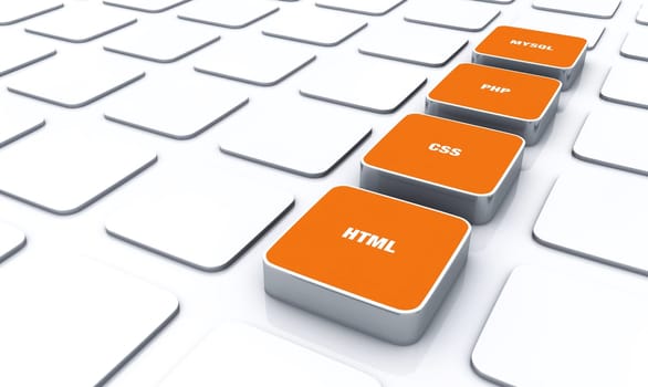 3D Pads Orange - HTML CSS PHP MYSQL 8