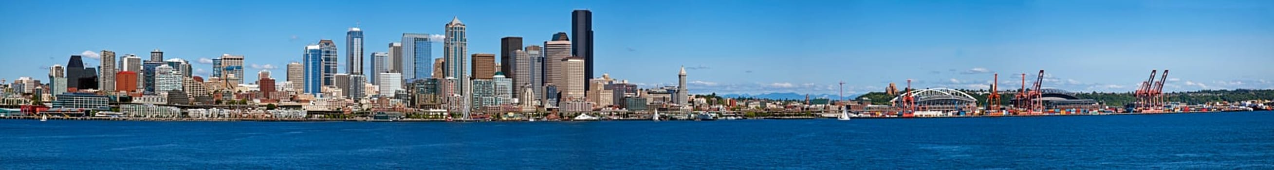 Panorama of the northwest metropolis of Seattle,USA