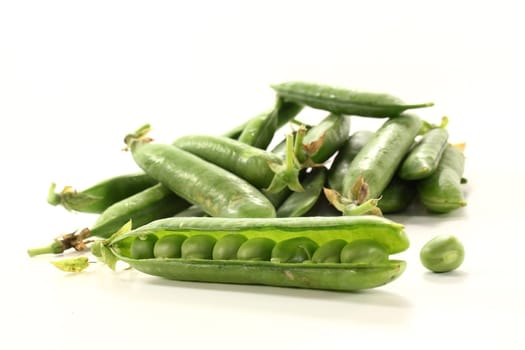 fresh vegetables against white background
