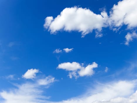 Blue sky and clouds background