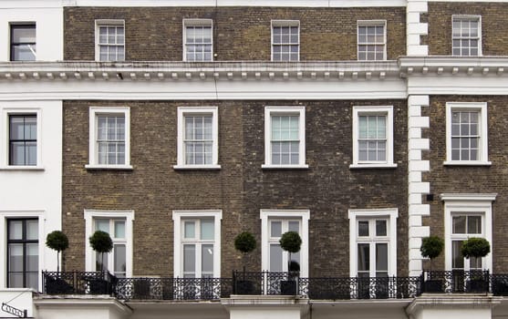 Old building facade in London, England, UK