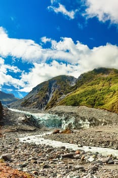 Fox glacier in New Zealand