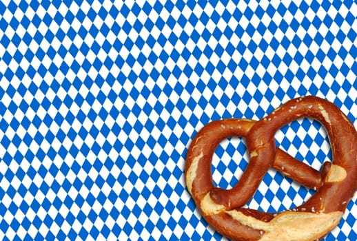 Oktoberfest - Pretzel on check pattern