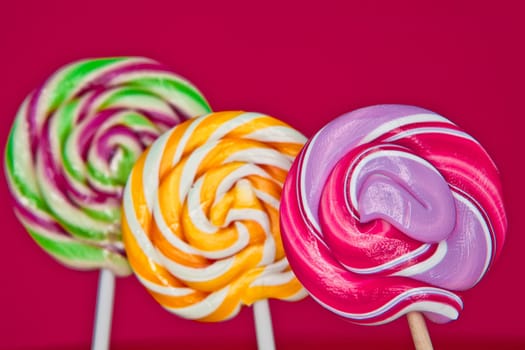Colorful lollipops