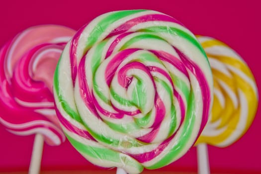 Colorful lollipops