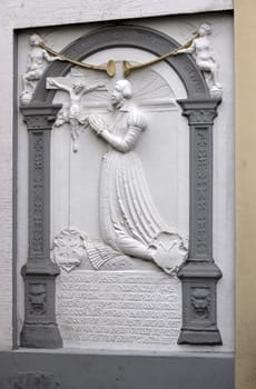 So-called plague stone in Hamelin