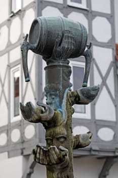 Chancellor's Fountain in Lemgo (Mittelstrasse)