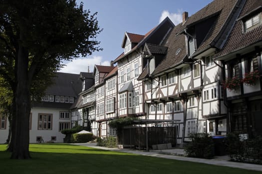 Houses at the churchyard in Lemgo
