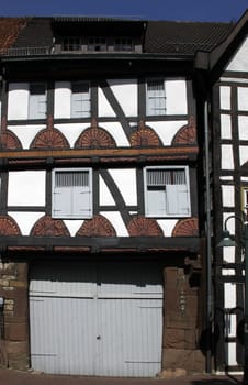 Half-timbered house in Warburg