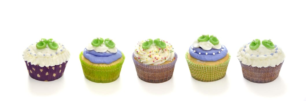 Baby shower cupcakes