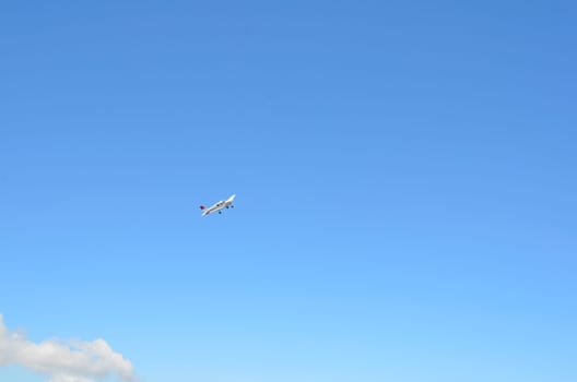Airplane in the sky