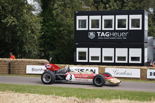 30th June 2012 at Goodwood Festival of Speed, West Sussex, England 1970 Lotus Co