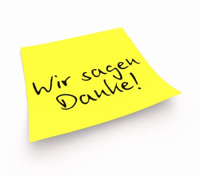 Notes - We say thank you!