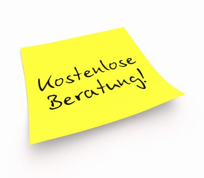 Sticky notes - Free consultation!