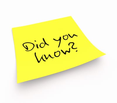 Notes - Did you know?
