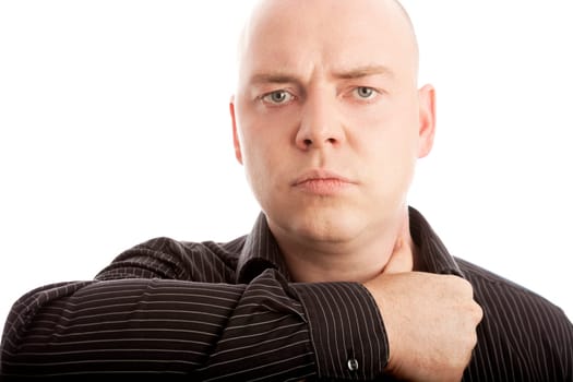 man cut head off with his thumb