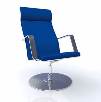 The Designer Executive Chair Blue Silver