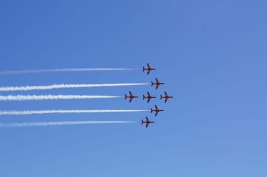29th June 2012 at Goodwood Festival of Speed, West Sussex, England. RAF Red Arro