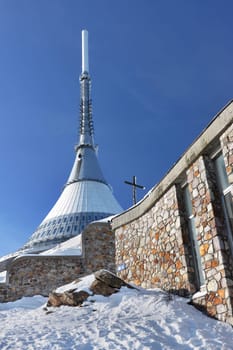 Czech Republic - Liberec - transmitter Jested in winter
