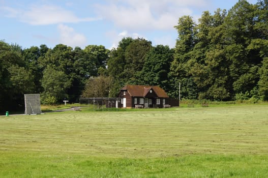 Cricket Pavilion on English Village Green