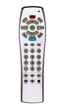 Silver TV/DVD/VCR remote controller