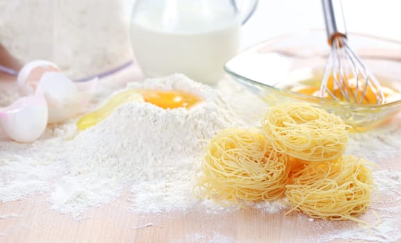 Baking ingredients for pasta and noodles