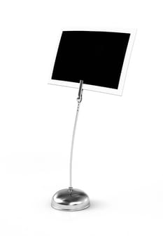 Photo clip silver against white background 7