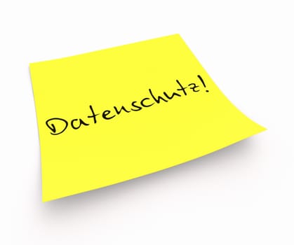 Sticky notes - data protection!