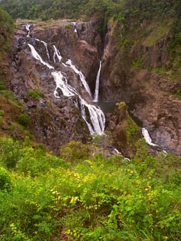 The mighty Barron Falls in Barron Gorge National Park - Queensland, Australia.