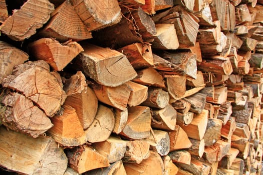 Firewood stacks