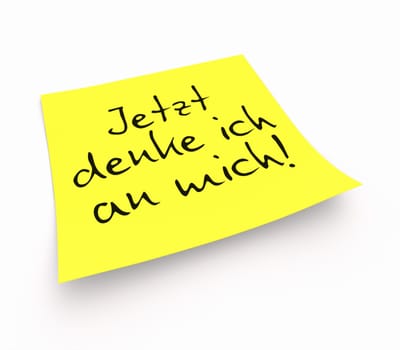 Notes - Now I'm thinking of myself!