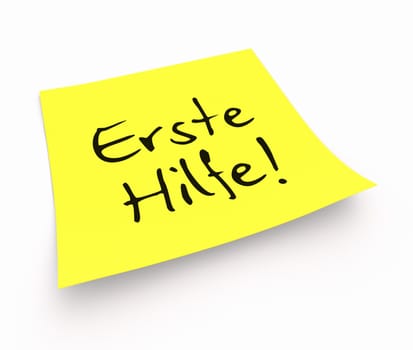 Sticky notes - first aid!