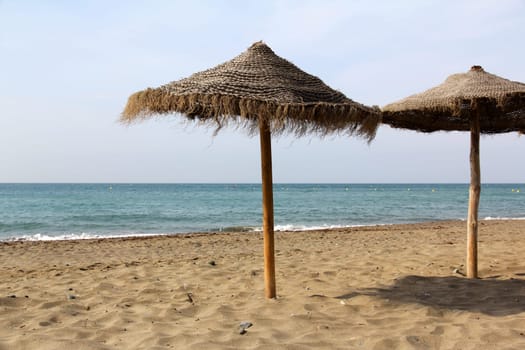 Umbrellas on the beach