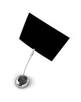 Photo clip silver against white background 11