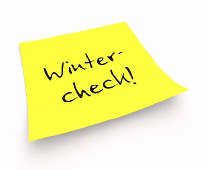 Sticky notes - winter check!