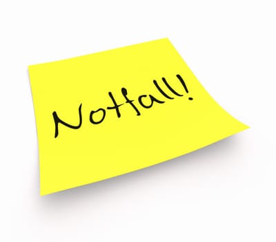 Notes - emergency!