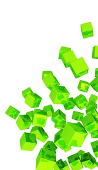 Banner - Flying Dice Green Vertical