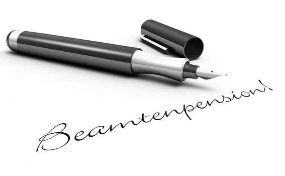 Civil servants' pension! - Pen concept