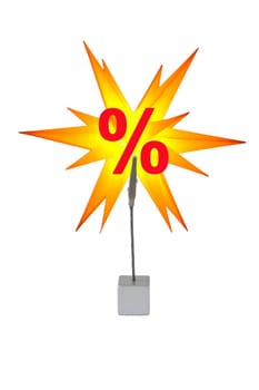 Note holder with shining star