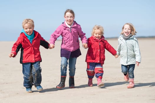 Toddlers on the beach