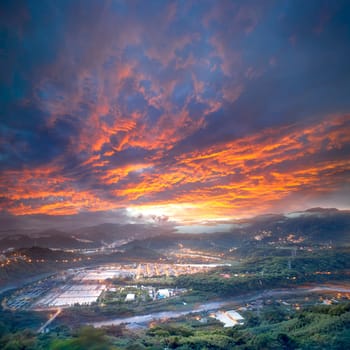 The new store waterworks sunrise, Taiwan