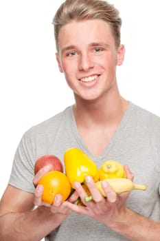 Young and smiling man with