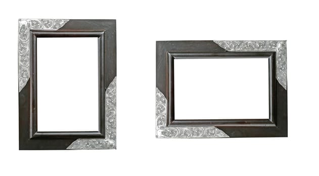 wooden frame isolated