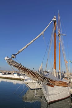 Sailboat in the harbor