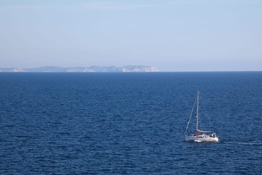 Sailboat in the sea
