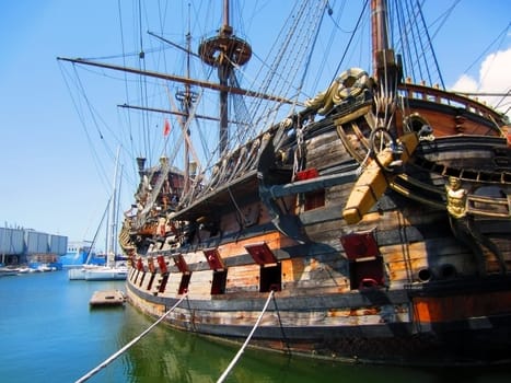 Old Harbor in Genoa, Italy
