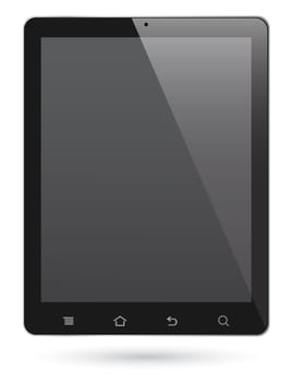 touch screen pc tablet computer illustrations.