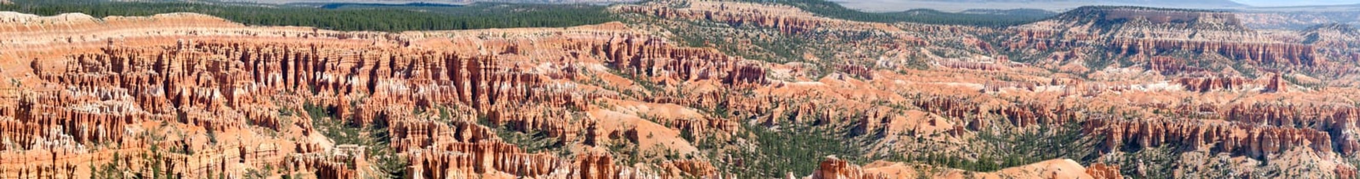 overview of Bryce Canyon National Park in Utah in the United States of America