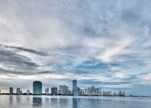 HDR of Miami at Sunset