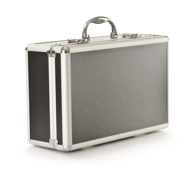 Black suitcase isolated on white
